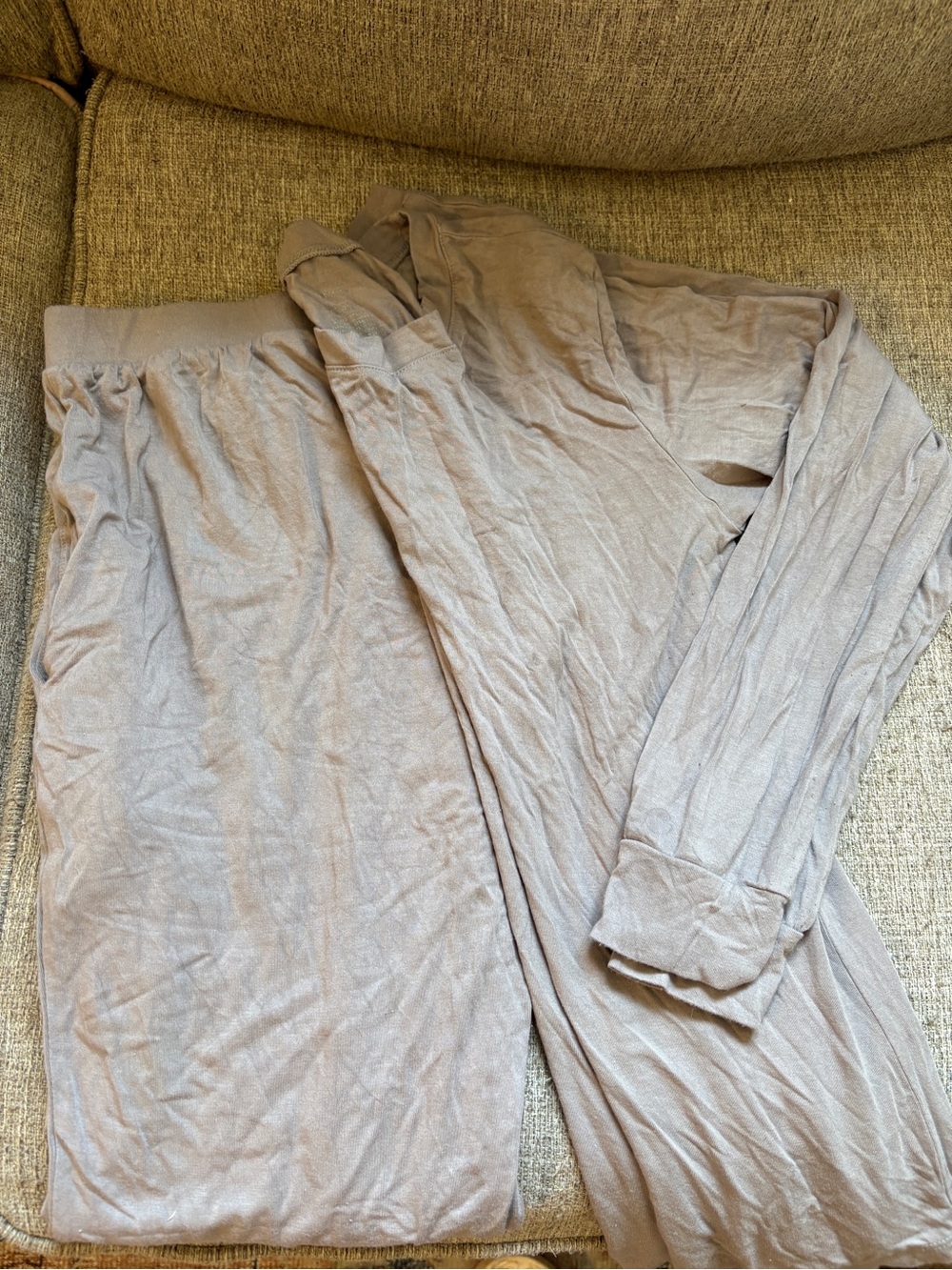 Kyte BABY Women's Long Sleeve Lounge Set - Light Taupe